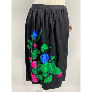 Vintage Roxanne Satin Wrap Skirt